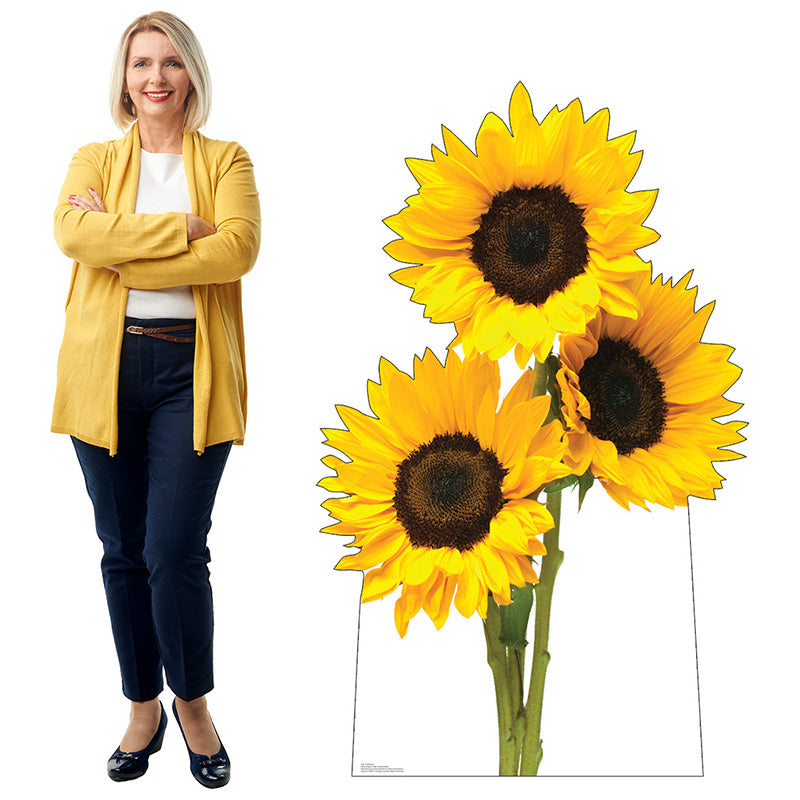 SUNFLOWERS Cardboard Cutout Standup / Standee