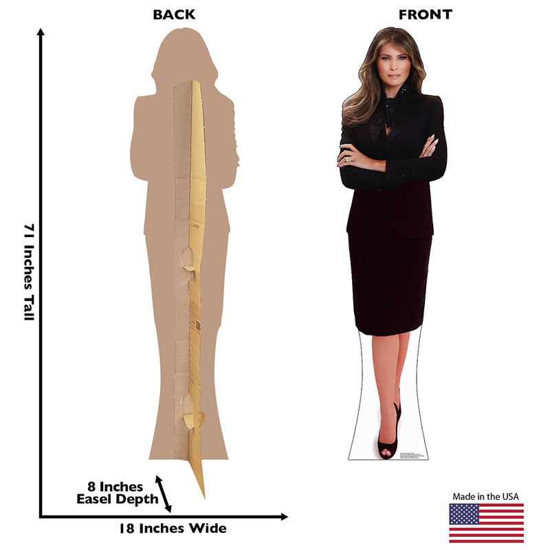 MELANIA TRUMP U. S. First Lady Cardboard Cutout Standup / Standee