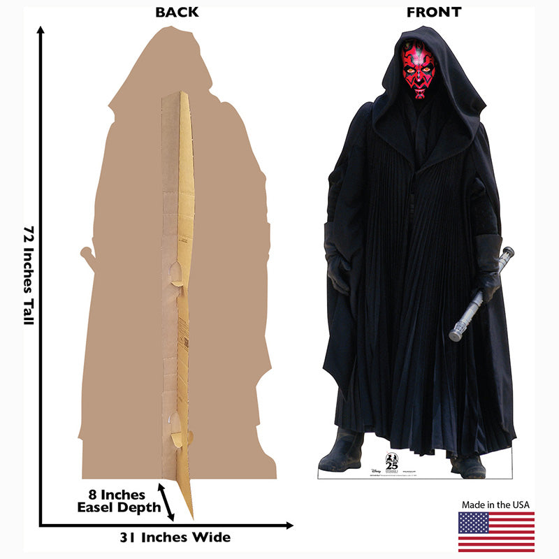 DARTH MAUL "Star Wars: The Phantom Menace" Cardboard Cutout Standup / Standee
