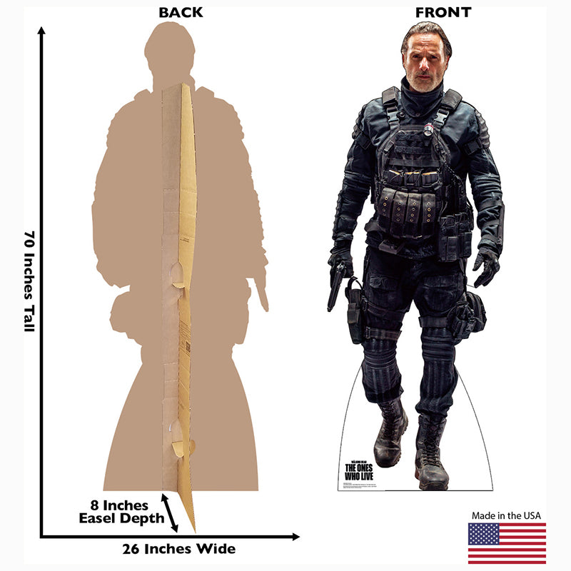 RICK GRIMES "The Walking Dead: The Ones Who Live" Cardboard Cutout Standup / Standee