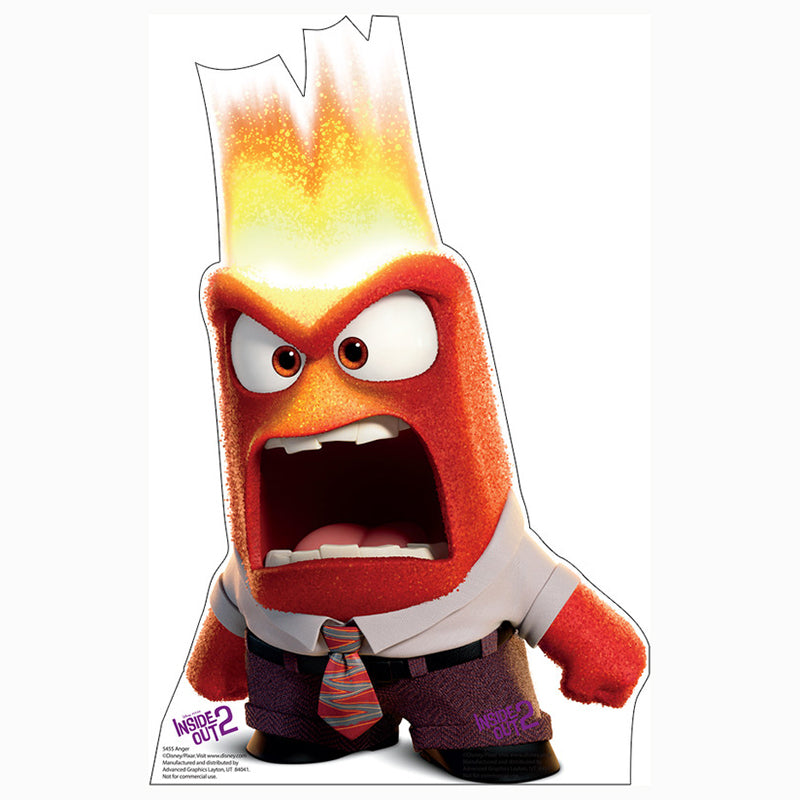Isideout Rage ANGER Inside Out 2 Cardboard Cutout Standup Standee – StandingStills.com