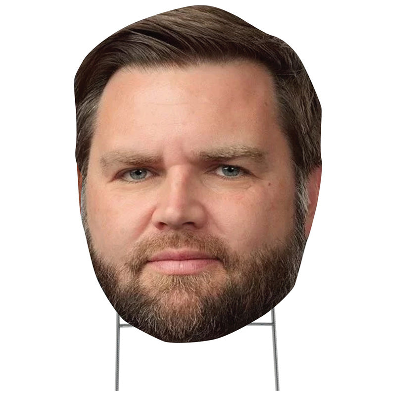 BIG HEAD J. D. VANCE Plastic Outdoor Yard Sign Standup / Standee