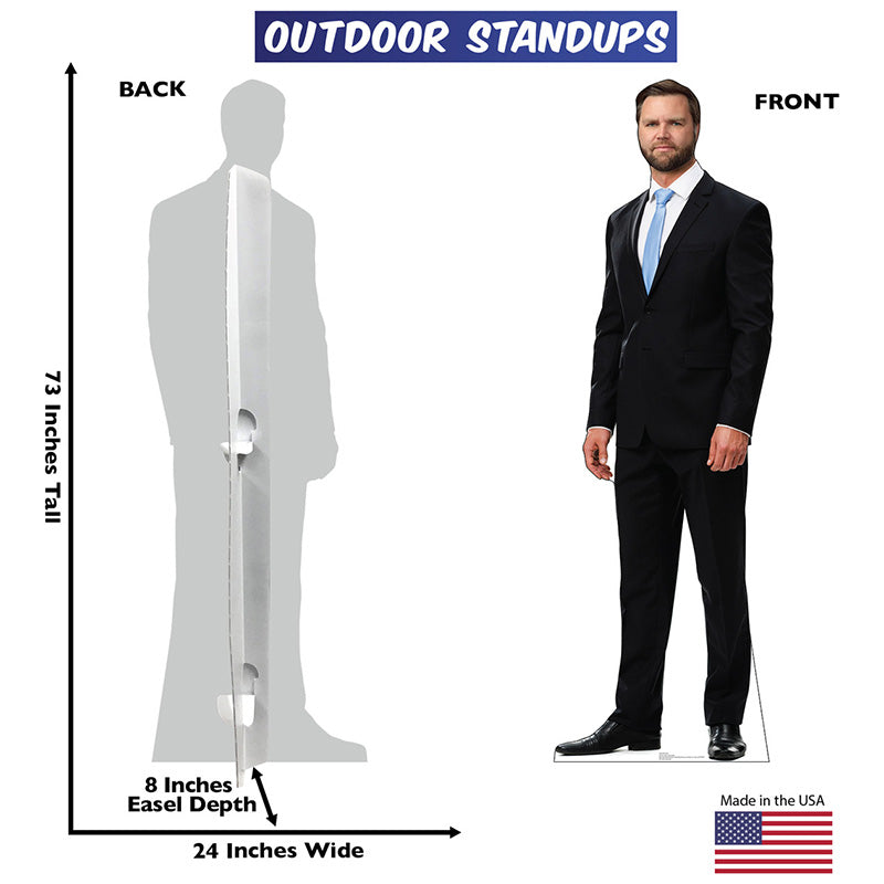 J. D. VANCE Plastic Outdoor Yard Sign Standup / Standee