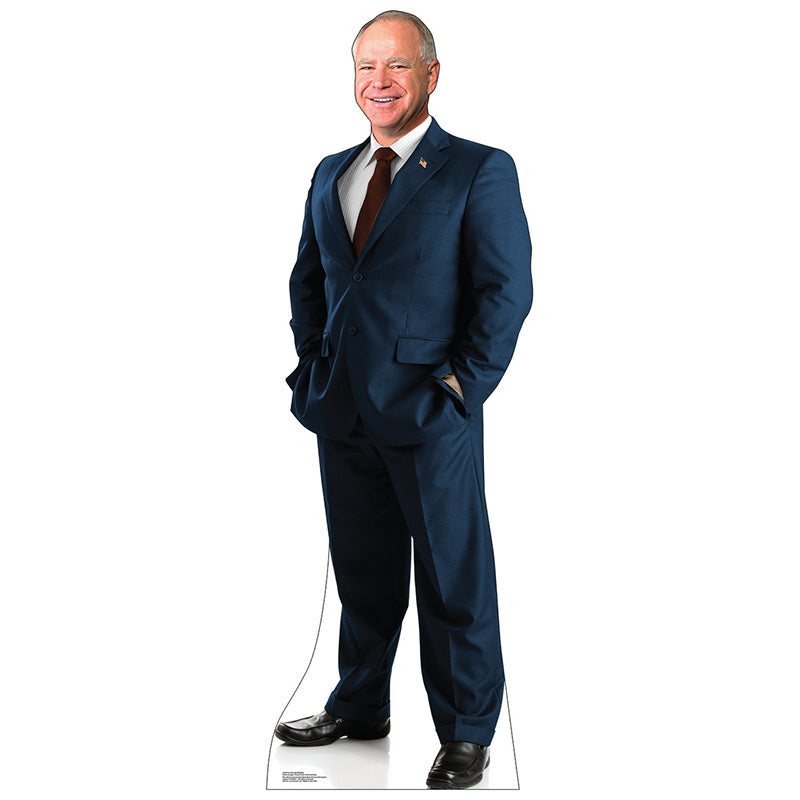 GOVERNOR TIM WALZ Plastic Outdoor Yard Sign Standup / Standee