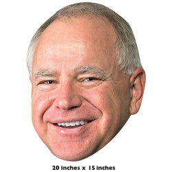 BIG HEAD TIM WALZ Plastic Outdoor Yard Sign Standup / Standee