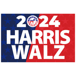 HARRIS / WALZ 2024 Plastic Outdoor Yard Sign Standup / Standee