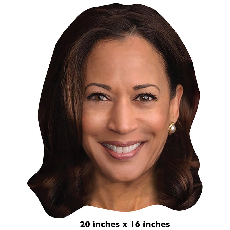 BIG HEAD KAMALA HARRIS Plastic Outdoor Yard Sign Standup Standee ...