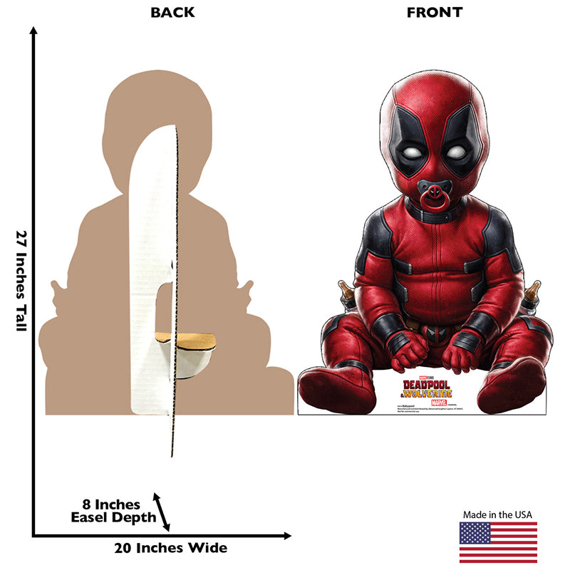 BABYPOOL "Deadpool & Wolverine" Cardboard Cutout Standup / Standee