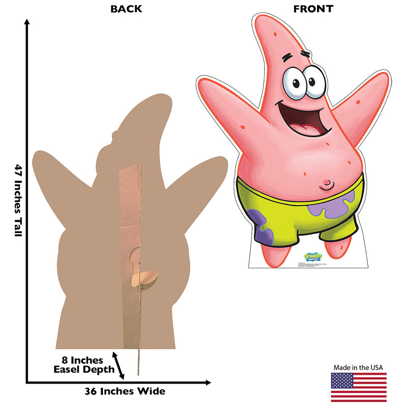 PATRICK STAR "SpongeBob SquarePants" Cardboard Cutout Standup / Standee