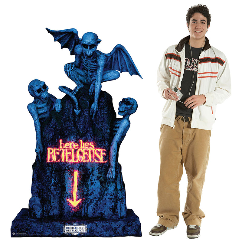 HERE LIES BETELGEUSE "Beetlejuice Beetlejuice" Cardboard Cutout Standup / Standee