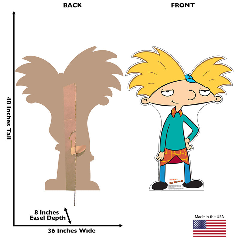 ARNOLD SHORTMAN "Hey Arnold!" Cardboard Cutout Standup / Standee