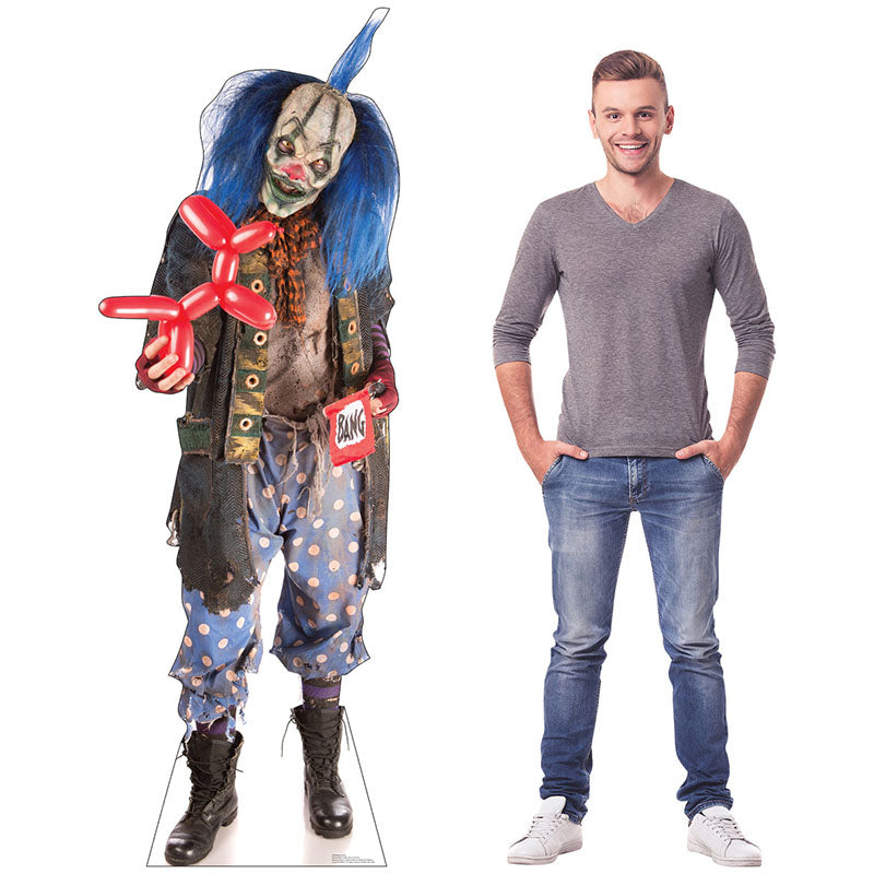 CRAZY CLOWN Cardboard Cutout Standup / Standee