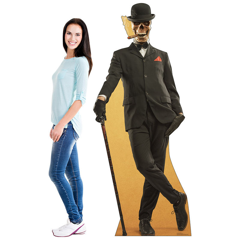 DAPPER SKELETON Cardboard Cutout Standup / Standee