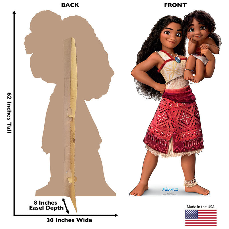 MOANA & SIMEA "Moana 2" Cardboard Cutout Standup / Standee