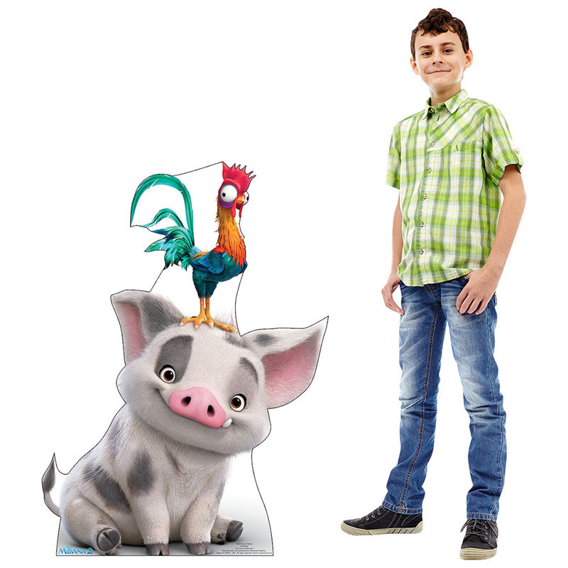 PUA & HEIHEI "Moana 2" Cardboard Cutout Standup / Standee