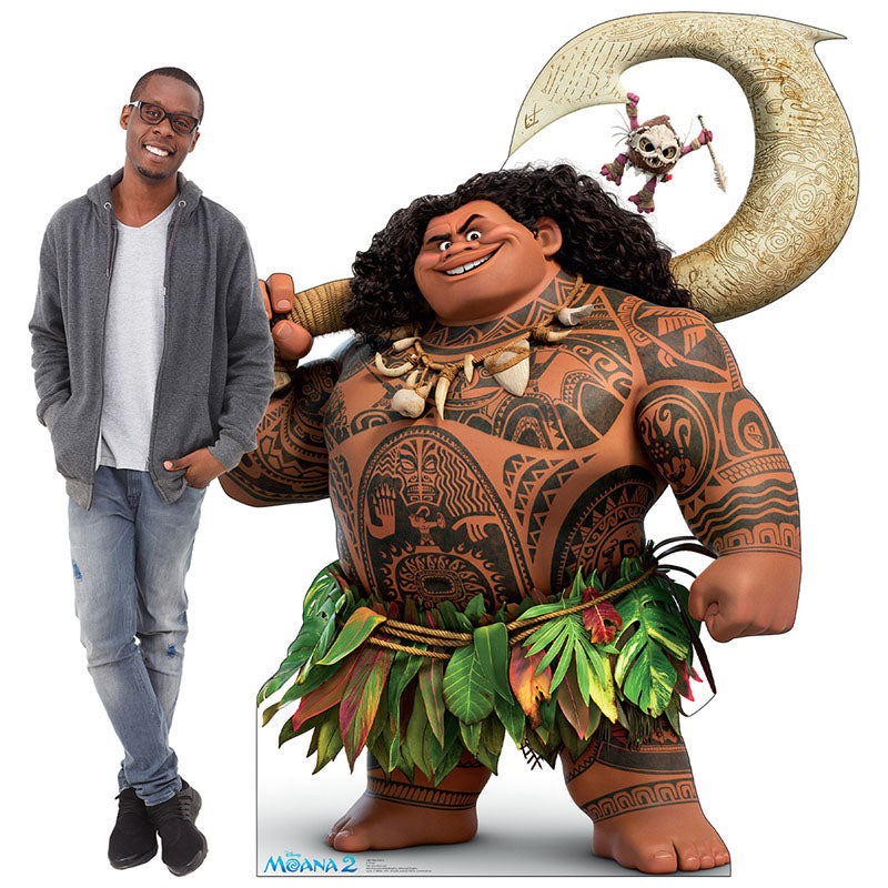 MAUI & KOTU "Moana 2" Cardboard Cutout Standup / Standee