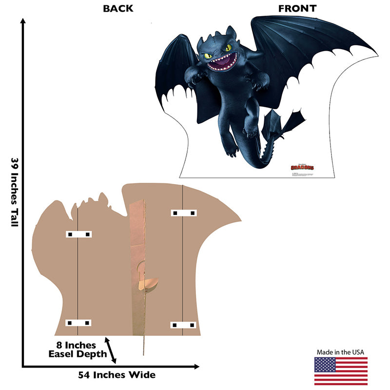 NIGHT FURY "How to Train Your Dragon" Cardboard Cutout Standup / Standee