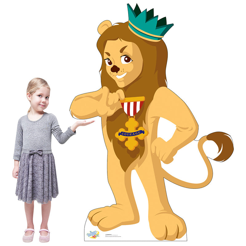 COWARDLY LION "The Wizard of Oz Kids" Cardboard Cutout Standup / Standee