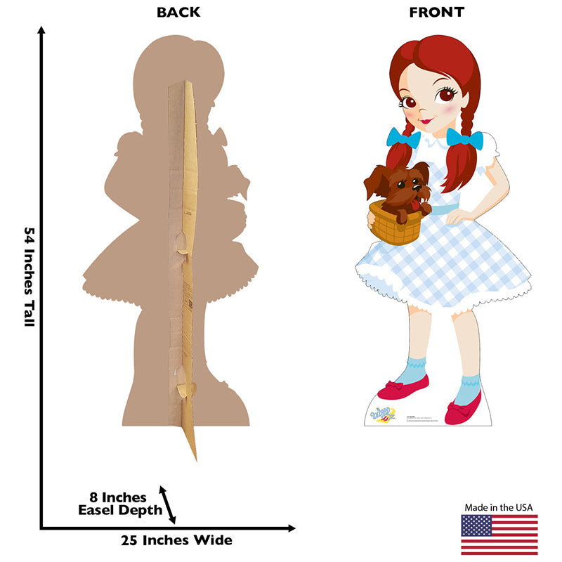 DOROTHY AND TOTO "The Wizard of Oz Kids" Cardboard Cutout Standup / Standee