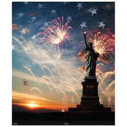 4TH OF JULY PATRIOTIC BACKDROP Cardboard Cutout Standup / Standee