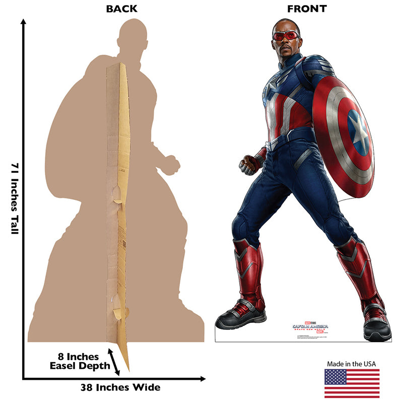 CAPTAIN AMERICA / SAM WILSON "Captain America: Brave New World" Cardboard Cutout Standup / Standee