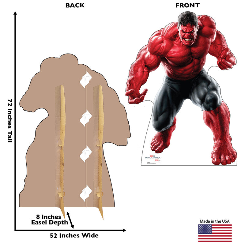 RED HULK "Captain America: Brave New World" Cardboard Cutout Standup / Standee