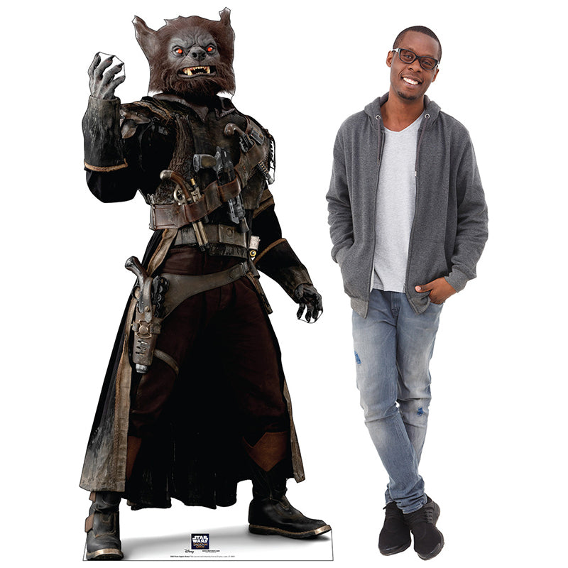 PIRATE CAPTAIN BRUTUS "Star Wars: Skeleton Crew" Cardboard Cutout Standup / Standee