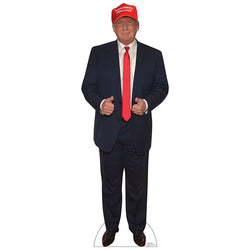 DONALD TRUMP WITH MAGA HAT Cardboard Cutout Standup / Standee
