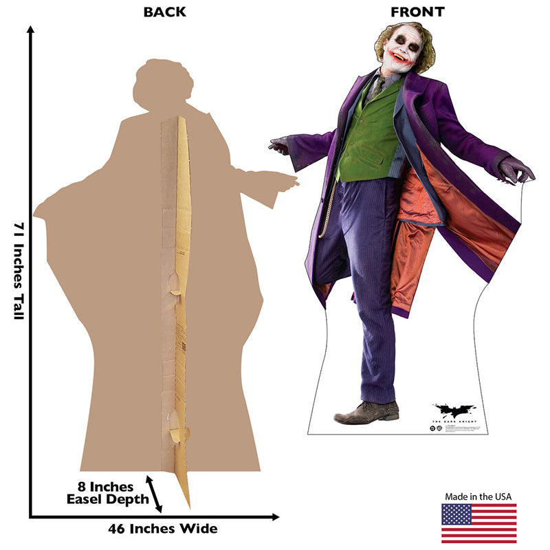 THE JOKER "The Dark Knight" Cardboard Cutout Standup / Standee