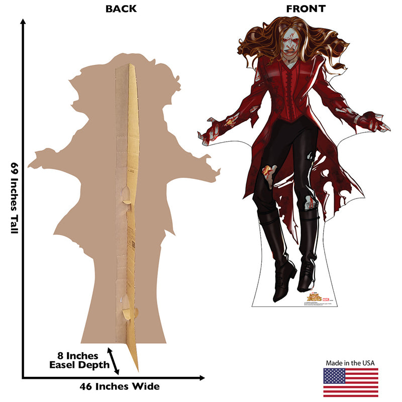 ZOMBIE SCARLET WITCH "Marvel Zombies" Cardboard Cutout Standup / Standee