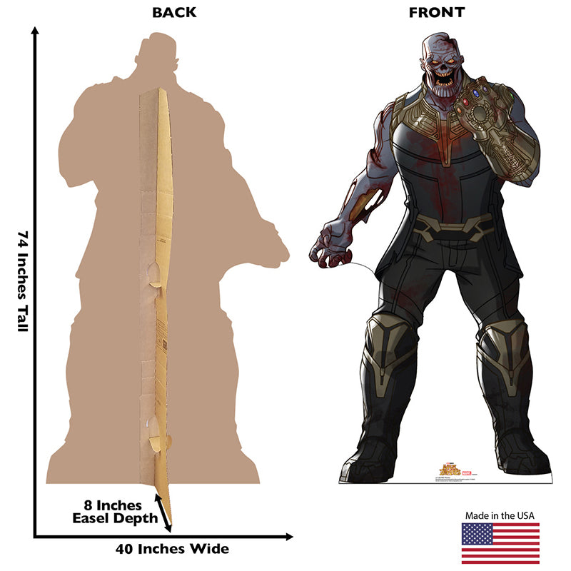 ZOMBIE THANOS "Marvel Zombies" Cardboard Cutout Standup / Standee