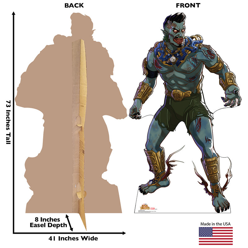 ZOMBIE NAMOR "Marvel Zombies" Cardboard Cutout Standup / Standee