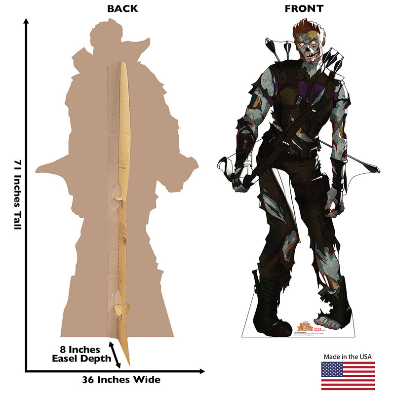 ZOMBIE HAWKEYE "Marvel Zombies" Cardboard Cutout Standup / Standee