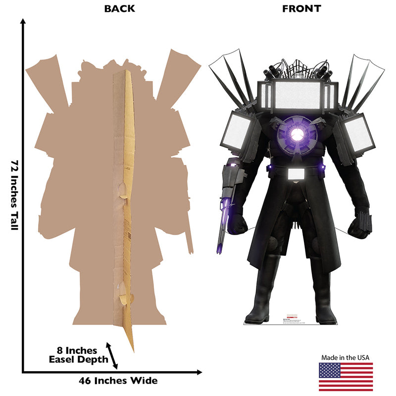 TITAN TV MAN "Skibidi Toilet" Cardboard Cutout Standup / Standee