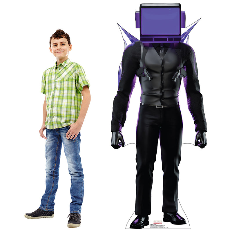 DARK TV MAN "Skibidi Toilet" Cardboard Cutout Standup / Standee