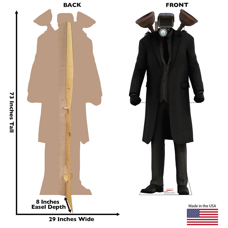 PLUNGERMAN "Skibidi Toilet" Cardboard Cutout Standup / Standee