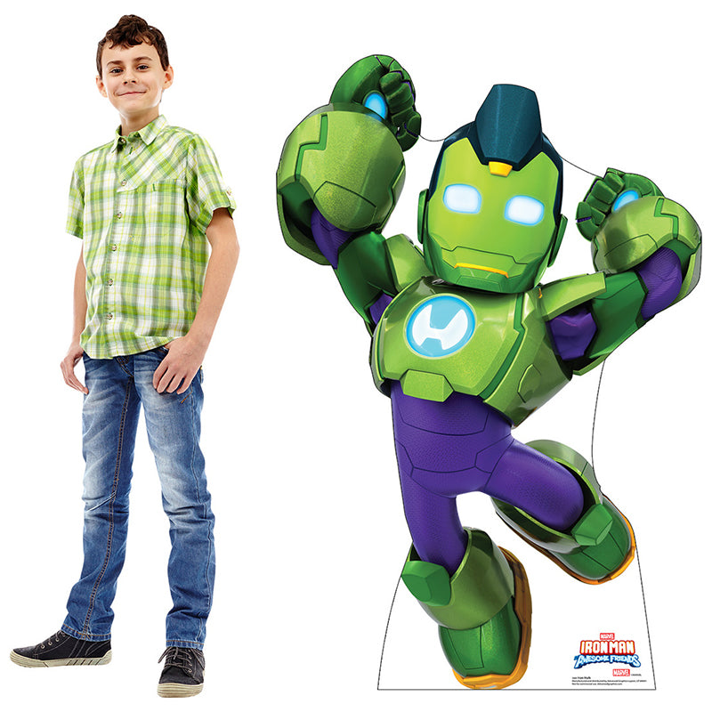 IRON HULK "Iron Man and His Awesome Friends" Cardboard Cutout Standup / Standee