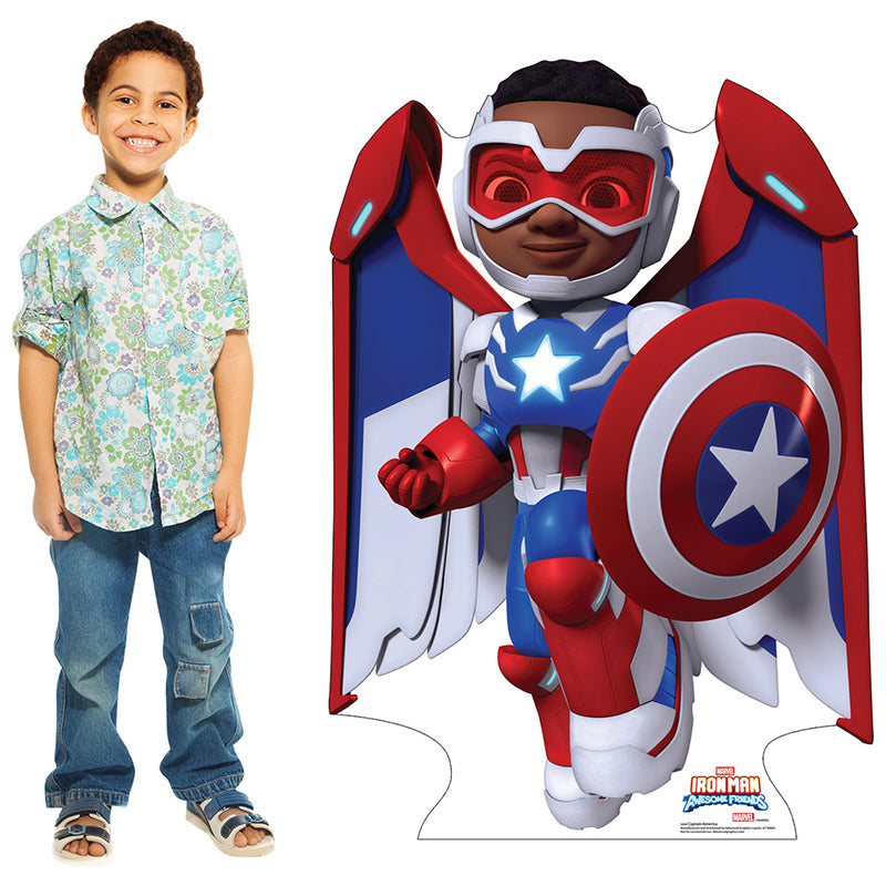 CAPTAIN AMERICA "Iron Man and His Awesome Friends" Cardboard Cutout Standup / Standee