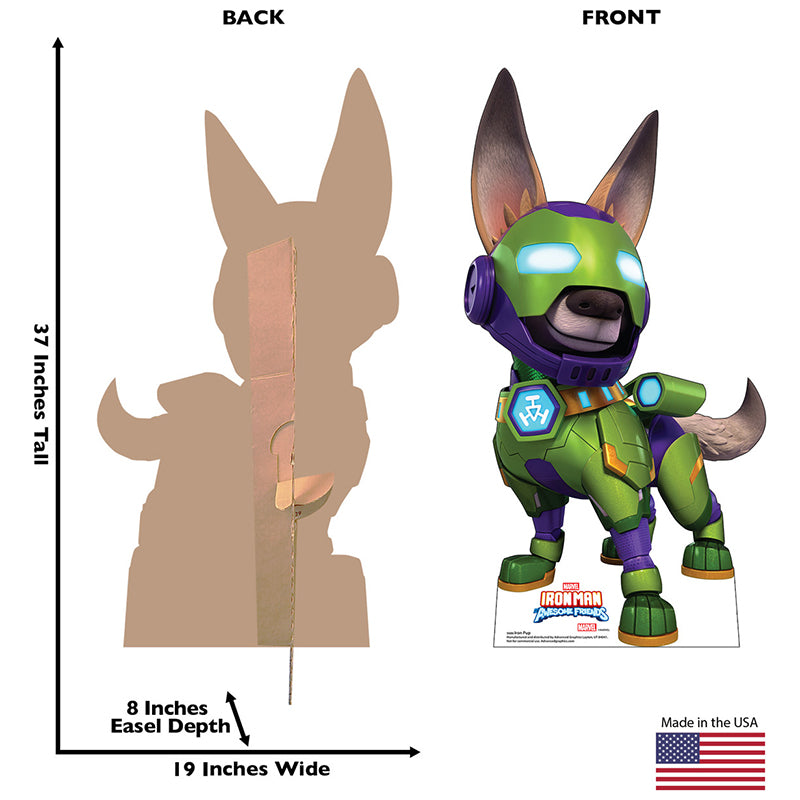 IRON PUP "Iron Man and His Awesome Friends" Cardboard Cutout Standup / Standee