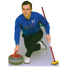 CURLER Olympic Athlete Cardboard Cutout Standup / Standee