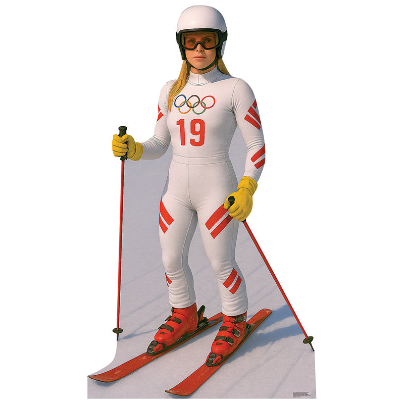 DOWNHILL SKIER Olympic Athlete Cardboard Cutout Standup / Standee
