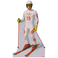 DOWNHILL SKIER Olympic Athlete Cardboard Cutout Standup / Standee