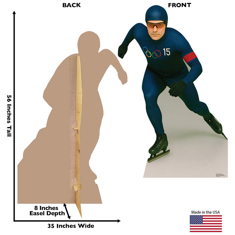 SPEED SKATER Olympic Athlete Cardboard Cutout Standup / Standee