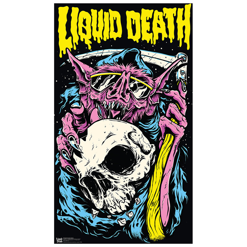 DEATH FROM ABOVE Liquid Death Cardboard Cutout Standup / Standee