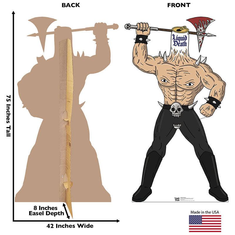 THIRST EXECUTIONER Liquid Death Cardboard Cutout Standup / Standee