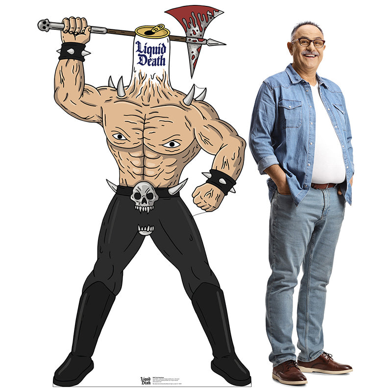 THIRST EXECUTIONER Liquid Death Cardboard Cutout Standup / Standee