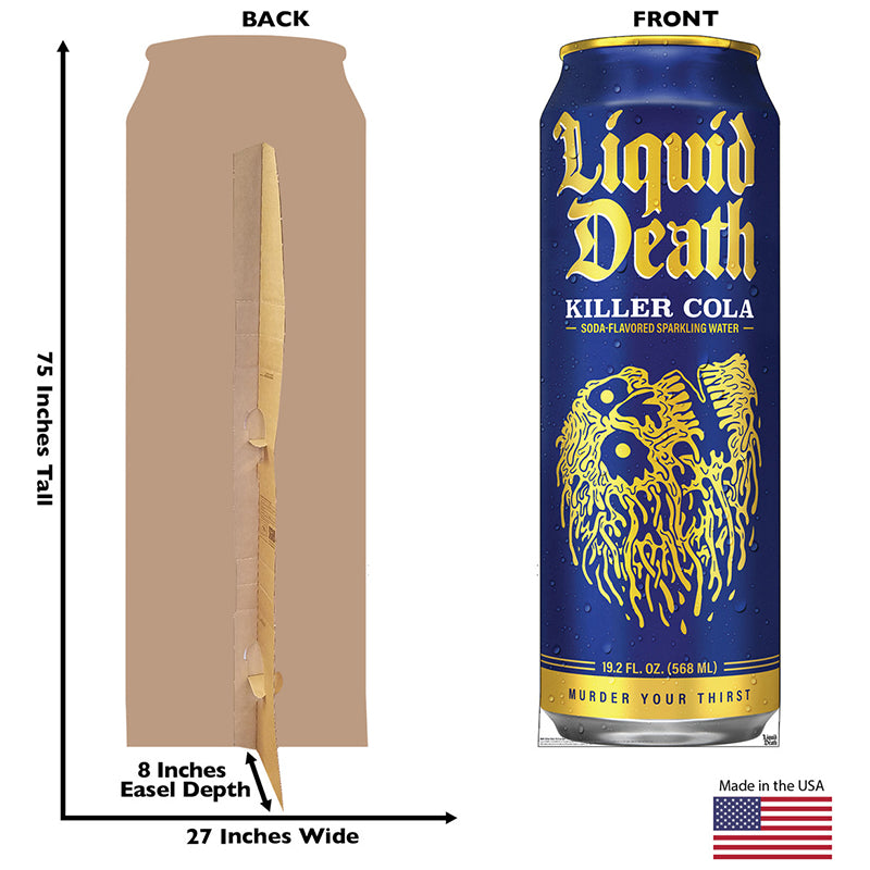 KILLER COLA Liquid Death Cardboard Cutout Standup / Standee