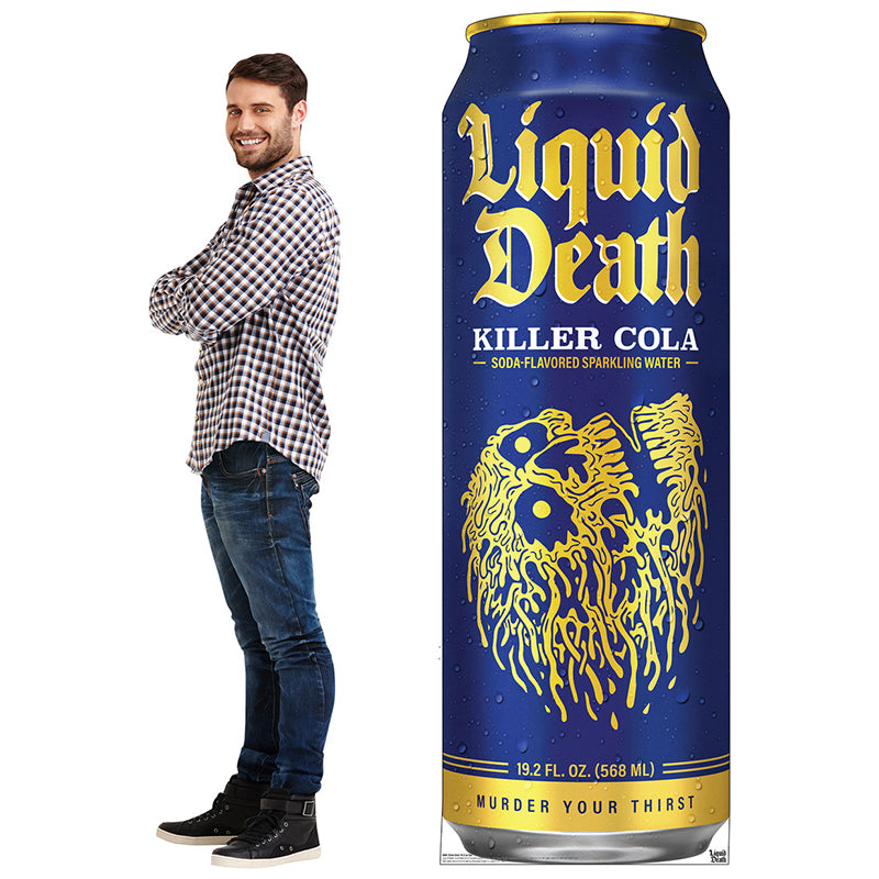 KILLER COLA Liquid Death Cardboard Cutout Standup / Standee