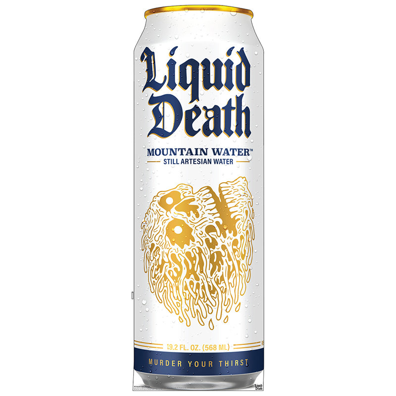 MOUNTAIN WATER Liquid Death Cardboard Cutout Standup / Standee