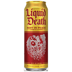 REST IN PEACH Liquid Death Cardboard Cutout Standup / Standee